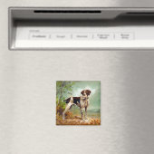 Jagdhund mit Vogel im Maul Magnet (In Situ (Geschirrspüler))