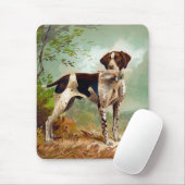 Jagdhund mit Vogel im Maul Mousepad (Mit Mouse)