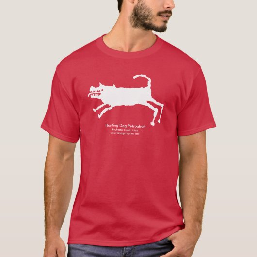 Jagdhund Petroglyph T-Shirt (Vorderseite)