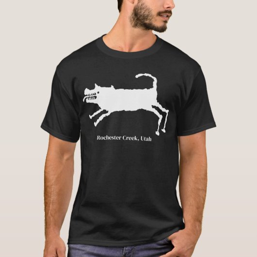 Jagdhund-Petroglyphe T-Shirt (Vorderseite)