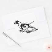 Jagdhund Quadratischer Aufkleber (Umschlag)