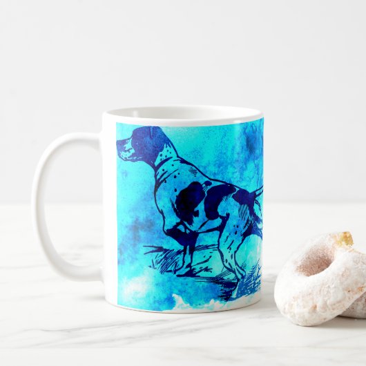 Jagdhund-Tasse Kaffeetasse (Mit Donut)