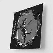 Jagdhund-Uhr Jagdhund Kunst Wanduhr (Winkel)