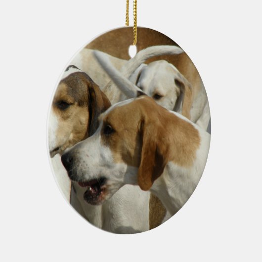 Jagdhund-Verzierung Keramikornament (Rechts)