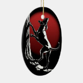 Jagdhund-Verzierungs-kundenspezifische Keramikornament (Rechts)