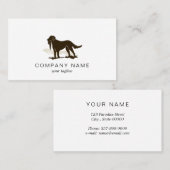 Jagdhund Visitenkarte (Vorne/Hinten)