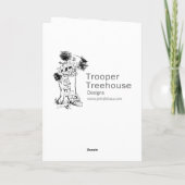 Jagdhund-Weihnachten Feiertagskarte (Rückseite)