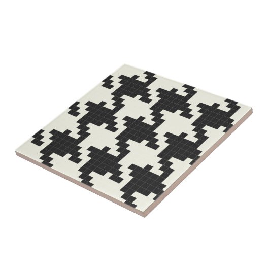 Jagdhund-Zahn Pixel-Strukturiert Fliese (Seite)