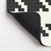 Jagdhund-Zahn Pixel-Strukturiert Mousepad (Ecke)