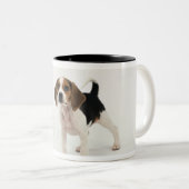 Jagdhund Zweifarbige Tasse (VorderseiteRechts)