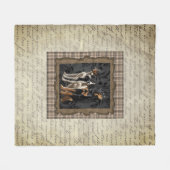 Jagdhunde auf karierten fleecedecke (Vorderseite (Horizontal))