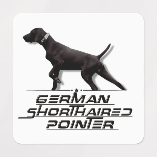 Jagdhunde Etiketten (Design 1)
