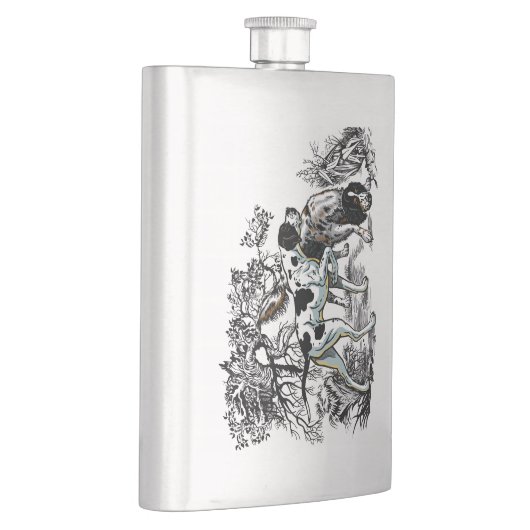 Jagdhunde Flachmann (Rechts)