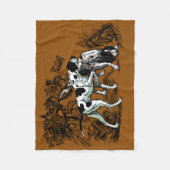 Jagdhunde Fleecedecke (Vorderseite)
