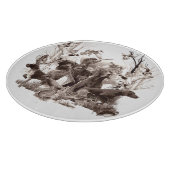 Jagdhunde , Hunde, Jagdsaison Dusche Curta Schneidebrett (Ecke)