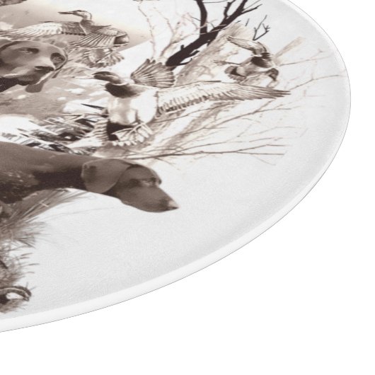 Jagdhunde , Hunde, Jagdsaison Dusche Curta Schneidebrett (Ecke)