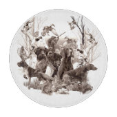 Jagdhunde , Hunde, Jagdsaison Dusche Curta Schneidebrett (Vorderseite)