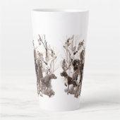 Jagdhunde ,Hundehunde,Jagdsaison T - Shirt Hintern Milchtasse (Vorderseite)