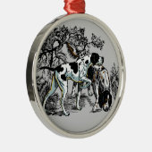 Jagdhunde Ornament Aus Metall (Rechts)