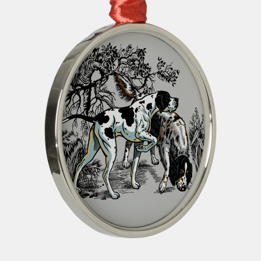 Jagdhunde Ornament Aus Metall (Rechts)