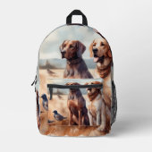 Jagdhunde-Rucksack Bedruckter Rucksack (Vorderseite)