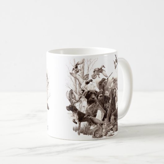 Jagdhunde, Rüden, Jagdsaison Kaffeetasse (VorderseiteRechts)