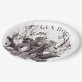 Jagdhunde , Rüden, Jagdsaison Pappteller (Schrägansicht)