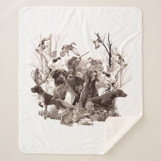 Jagdhunde ,Schusshunde,Jagdsaison Holzwall Ar Sherpadecke (Vorderseite)