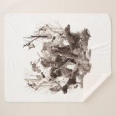 Jagdhunde ,Schusshunde,Jagdsaison Holzwall Ar Sherpadecke (Vorderseite (Horizontal))