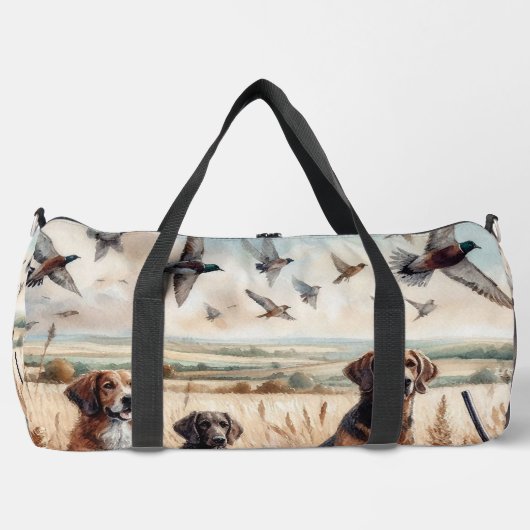 Jagdhunde und Enten Duffle-Taschen Duffle Bag (Vorderseite)