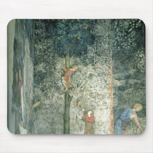 Jagdhunde und -männer, die einen Baum klettern Mousepad (Vorne)