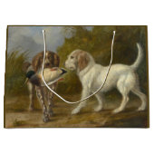 Jagdhunde (von Carlo Ademollo) Große Geschenktüte (Vorderseite)