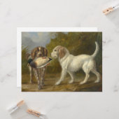 Jagdhunde (von Carlo Ademollo) Karte (Vorderseite/Rückseite Beispiel)