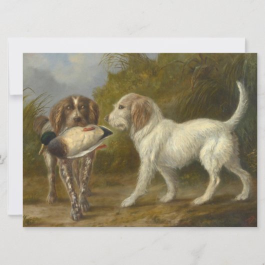 Jagdhunde (von Carlo Ademollo) Karte (Vorderseite)