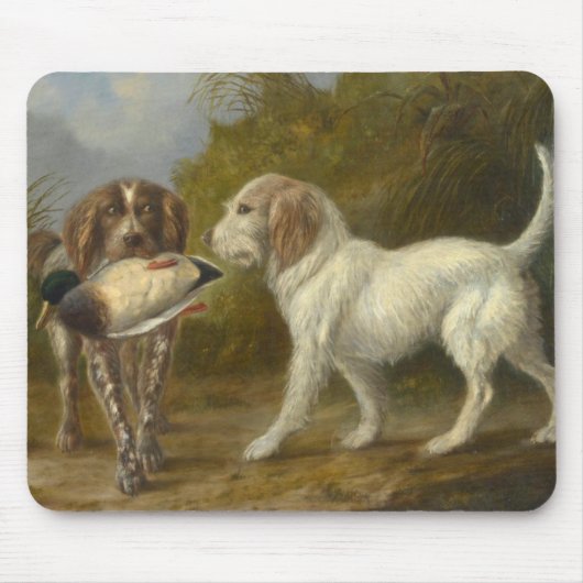 Jagdhunde (von Carlo Ademollo) Mousepad (Vorne)