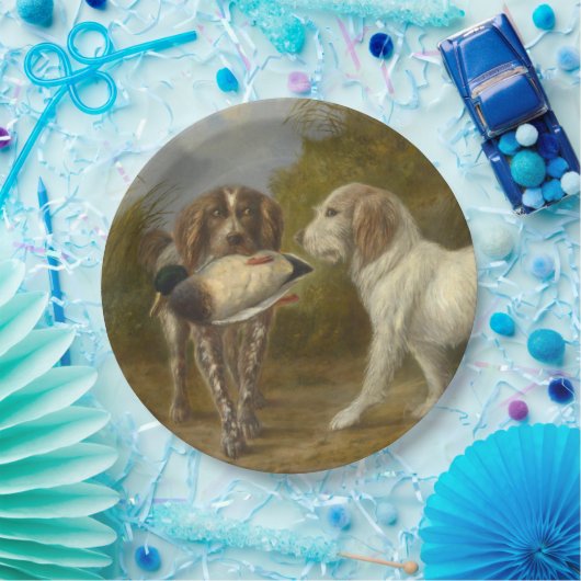 Jagdhunde (von Carlo Ademollo) Pappteller (Party)