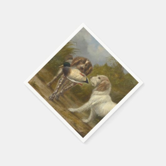 Jagdhunde (von Carlo Ademollo) Serviette (Ecke)