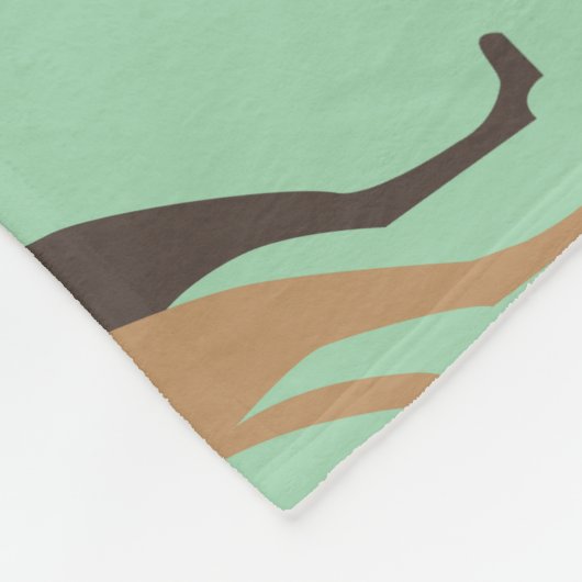 Jagdhundkuß Fleecedecke (Ecke)