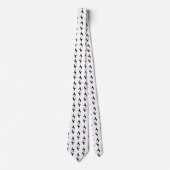 JagdhundSilhouette BretagneSpaniel zur Schau Krawatte (Vorderseite)