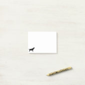 JagdhundSilhouette Labradors Retriver Post-it Klebezettel (Auf Schreibtisch)