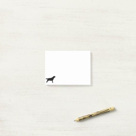 JagdhundSilhouette Labradors Retriver Post-it Klebezettel (Auf Schreibtisch)