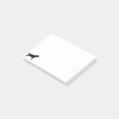 JagdhundSilhouette Labradors Retriver Post-it Klebezettel (angewinkelt)