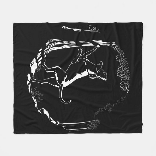 Jagdhundumfassende Coonhound-Jagd-Hundedecke Fleecedecke (Vorderseite (Horizontal))