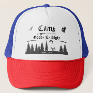 Jagdhütte Wald Szenen Camp Name Truckerkappe