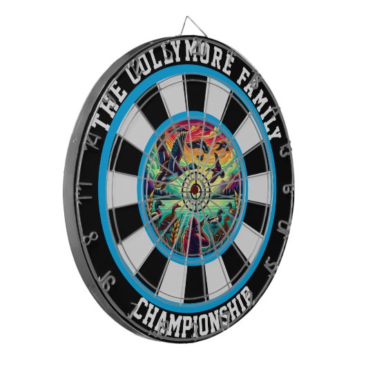 Jagdhütten im Flug Dartscheibe (Vorderseite Links)