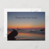 Jagdinsel Sunrise Postkarte (Vorne/Hinten)