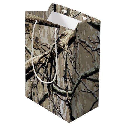 Jagdkampfmuster 5 mittlere geschenktüte (Rückseite Schrägansicht)