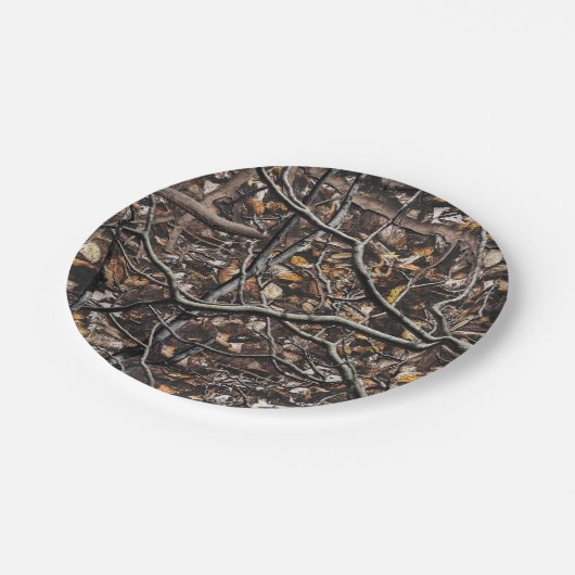 Jagdkampfmuster 6 pappteller (Schrägansicht)