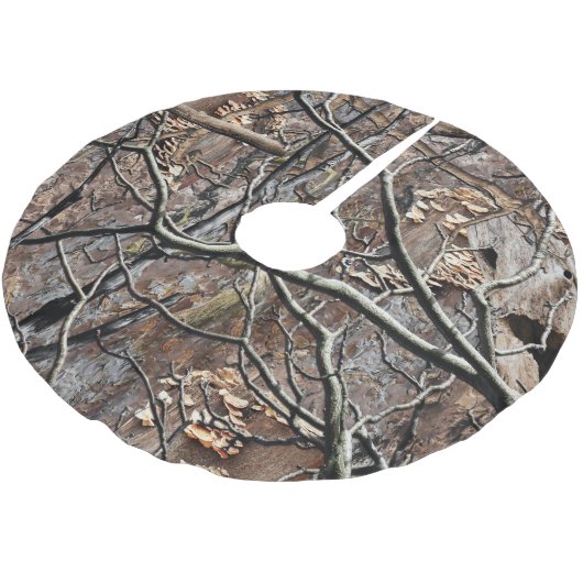 Jagdkampfmuster 8 polyester weihnachtsbaumdecke (Schrägansicht)