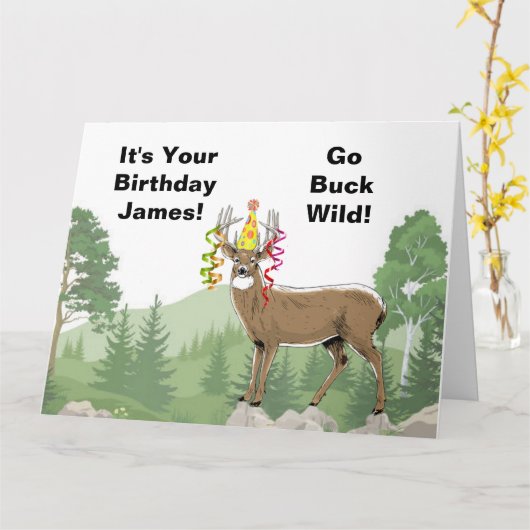 Jagdkarte für Hirsche Karte (Gelbe Blume)